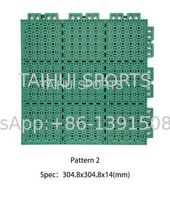 พื้นสปอร์ตพอลิโปรพีเลนทนไฟที่ยั่งยืนที่มิชอบสิ่งแวดล้อม พร้อมกระเบื้อง PP ที่เข้ากันสําหรับสนามบาสเก็ตบอล เทนนิส และฟุตบอล