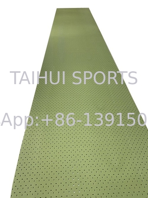 TAIHUI T2510G Shock Pad Underlay การออกแบบเบา ความสามารถในการซับซ้อนแรงกระแทกที่ดี ความยาวม้วนที่สามารถปรับแต่งได้ ความทนทานสูง สีเขียว/ปรับแต่ง