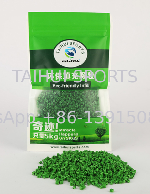 เติม Granule FIFA ใช้ใน FIFA ระบบสําหรับหญ้าเทียม TPE พลาสติกอีลาสโตเมอร์ความหนาแน่นต่ํา ทนต่อ UV T12R