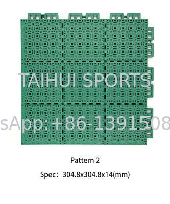 กระเบื้องสนามบาสเก็ตบอลแบบสล็อต กระเบื้องสนามกีฬาพลาสติก