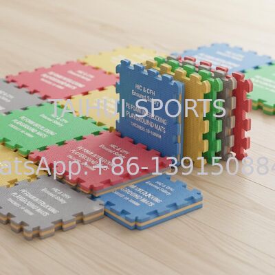 หม้อความปลอดภัย PE Foam Interlocking กับความหนา 10-100mm และ HIC & CFH รับประกันสําหรับถุงกระแทกสนามเด็กเล่น