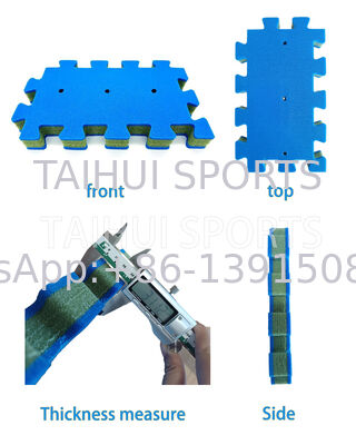 แผ่นรองกันกระแทกสำหรับสนามเด็กเล่น Soft Fall แบบประกบกันได้ ความหนา 10-100 มม. รับประกัน HIC & CFH