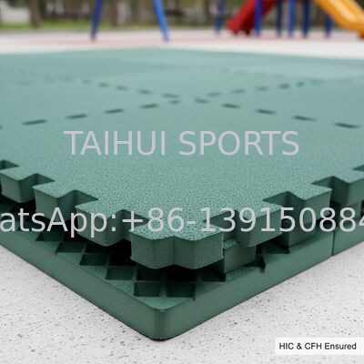 หม้อความปลอดภัย PE Foam Interlocking กับความหนา 10-100mm และ HIC & CFH รับประกันสําหรับถุงกระแทกสนามเด็กเล่น