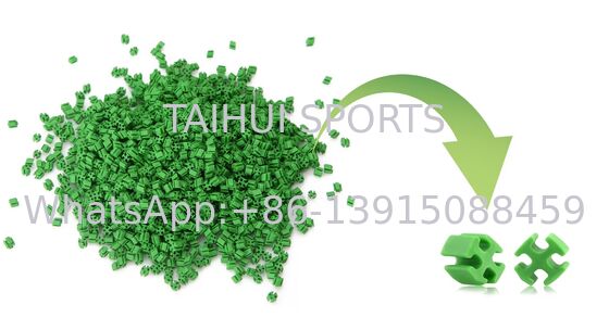 สะอาดต่อสิ่งแวดล้อม TPE เติม Granule สําหรับระบบหญ้าเทียมด้วยวัสดุที่สามารถนําไปใช้ใหม่ได้