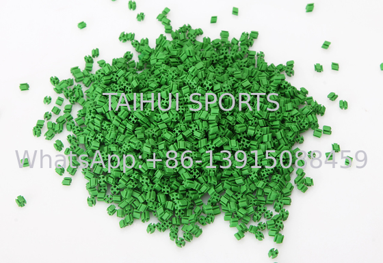 Natural Green SEBS Rubber Turf Fill For Artificial Turf SGS ได้รับการอนุมัติ