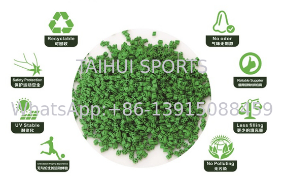 เติม Granule FIFA ใช้ใน FIFA ระบบสําหรับหญ้าเทียม TPE พลาสติกอีลาสโตเมอร์ความหนาแน่นต่ํา ทนต่อ UV T12R
