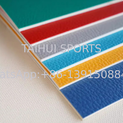 พื้น PVC สำหรับกีฬาสำหรับสนามเทนนิส / บาสเก็ตบอล / แบดมินตัน / วอลเลย์บอล / ยิม