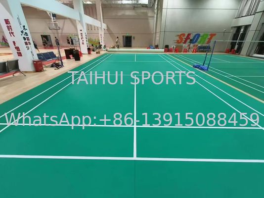 พื้นสปอร์ตในห้อง PVC ป้องกันการสลิด ทับกระแทก กันน้ํา พื้นสปอร์ตไวนิล สําหรับวอลเลย์บอล แบดมินตัน บาสเก็ตบอล