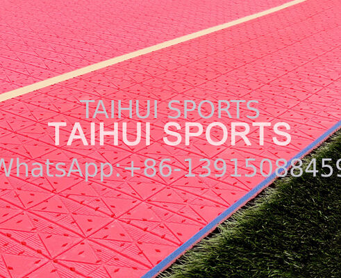 FIFA & FIFA2024 สแตนเดอร์ช็อคแพด ผืนพื้นที่ 10 มม. 12 มม. 15 มม. ความหนาสําหรับการดูดซึมการสั่นสะเทือนที่ดีที่สุดในสนามกีฬา
