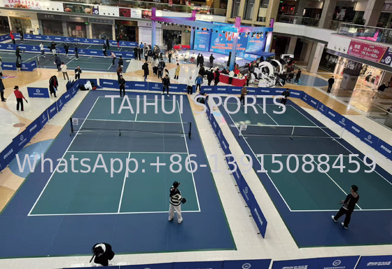 2 มิลลิเมตร/2.5 มิลลิเมตร/3 มิลลิเมตร ความหนา พื้น Pickleball โรลเต็ม Vinyl พื้นกีฬา
