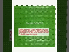 เครื่องลดกระแทกแบบแบ่งแยก การติดตั้งรวดเร็ว สะดวกต่อสิ่งแวดล้อม ใต้หญ้าเทียมสําหรับกีฬา