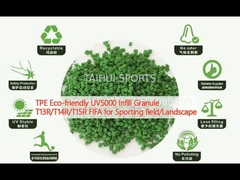 TPE สะอาดต่อสิ่งแวดล้อม UV5000 ฟิลล์แกรนูล T13R/T14R/T15R FIFA สําหรับสนามกีฬา/ภูมิทัศน์