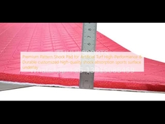พรีเมียมรูปแบบกระแทก Pad สําหรับหญ้าประดิษฐ์-ผลงานสูง & ทนทานที่กําหนดเองคุณภาพสูงการดึงกระแทกพื้นผิวกีฬา